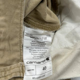 Carhartt Cargo Shorts - 40W 10L Khaki Cotton