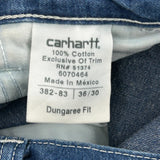 Carhartt Cargo Jeans - 36W 30L Blue Cotton