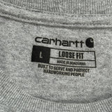Carhartt T-Shirt - Large Gray Cotton