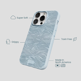 Powder Blue Ebb and Flow iPhone 13 Pro Case