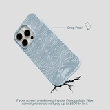 Powder Blue Ebb and Flow iPhone 14 Pro Case