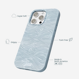 Powder Blue Ebb and Flow iPhone 16 Pro Max Case