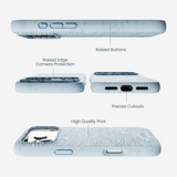 Powder Blue Ebb and Flow iPhone 17 Pro Max Case
