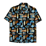 Surf Rider E&K Hawaiian Shirt - Medium Multicoloured Cotton