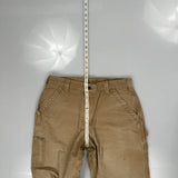 Carhartt Carpenter Trousers - 34W 30L Khaki Cotton