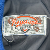 Oneida Baptist Academic Team Keystone College Varsity Jacket - 2XL Blue Wool Blend