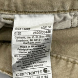 Carhartt Carpenter Trousers - 37W 34L Beige Cotton