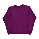 Blank Gildan Sweatshirt - Large Purple Cotton Blend