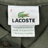 Lacoste Polo Shirt - XS Green Cotton