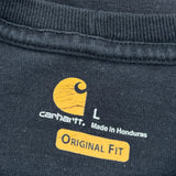 Carhartt Long Sleeve T-Shirt - Large Black Cotton