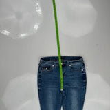 True Religion Skinny Jeans - 30W US 6 Blue Cotton Blend