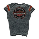 Harley Davidson Graphic T-Shirt - XL Grey Cotton