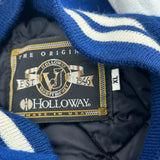 Made In USA Holloway Bukholder Racing Enterprises Varsity Jacket - XL Blue Wool Blend