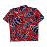 Alpha Clothing Company Hawaiian Shirt - XL Red Cotton