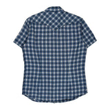 Diesel Checked Short Sleeve Shirt - Large White Cotton