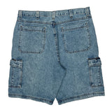 Wrangler Cargo Denim Shorts - 36W 10L Blue Denim