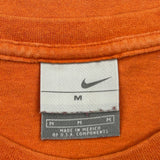 Nike T-Shirt - Medium Orange Cotton