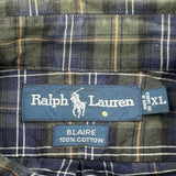 Blaire Ralph Lauren Checked Shirt - XL Blue Cotton