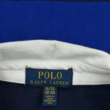 Polo By Ralph Lauren Striped Rugby Shirt - XL Blue Cotton