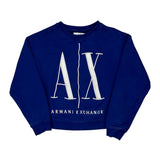 Armani Exchange Sweatshirt - XS Blue Cotton