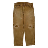 Dickies Carpenter Trousers - 34W 30L Brown Cotton