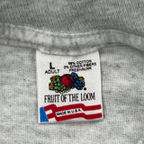 Hickory Crawdads Fruit Of The Loom Single Stitch T-Shirt - Large Grey Cotton