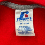 Russell Athletic Blank Sweatshirt - Medium Red Cotton Blend