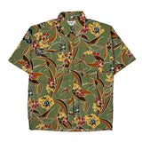 Gozzi Floral Hawaiian Shirt - Large Multicoloured Cotton