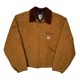 Made In USA Carhartt Detroit Jacket - 2XL Brown Cotton