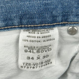 Wrangler Carpenter Pants - 34W 30L Blue Cotton