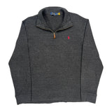 Polo By Ralph Lauren 1/4 Zip - XL Gray Cotton