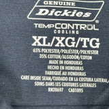Dickies Short Sleeve Shirt - XL Blue Polyester Blend