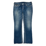 True Religion Boot Cut Jeans - 34W US 8 Blue Cotton
