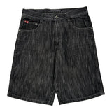 Southpole Denim Shorts - 34W 11L Black Denim