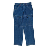 Reliq Cargo Pants - 32W 31L Blue Cotton