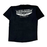 Motorcycles Harley Davidson Graphic T-Shirt - XL Black Cotton