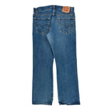 517 Levis Boot Cut Jeans - 34W 30L Blue Denim