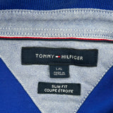 Tommy Hilfiger Slim Fit Polo Shirt - Large Blue Cotton