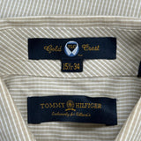 Tommy Hilfiger Striped Shirt - Medium Beige Cotton