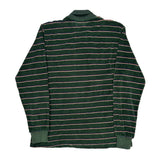 Gant Striped Rugby Shirt - Medium Green Cotton Blend