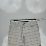 Oakley Checked Chino Shorts - 36W 11L Gray Cotton