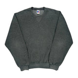 90s Blank Russell Athletic Sweatshirt - Large Gray Cotton Blend