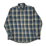 Timberland Checked Flannel Shirt - XL Beige Cotton