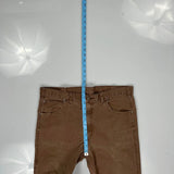 Dickies Double Knee Carpenter Trousers - 34W 31L Brown Cotton