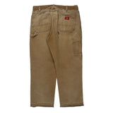 Dickies Carpenter Trousers - 33W 27L Brown Cotton