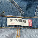505 Levis Jeans - 34W 30L Blue Cotton