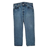 501 Levis Jeans - 38W 32L Blue Cotton