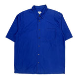 Calvin Klein Jeans Short Sleeve Shirt - XL Blue Cotton