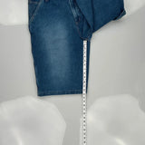 Carpenter Style B.U.M. Equipment Denim Shorts - 34W 13L Blue Cotton
