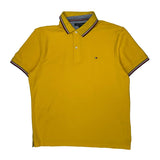 Tommy Hilfiger Polo Shirt - Large Yellow Cotton